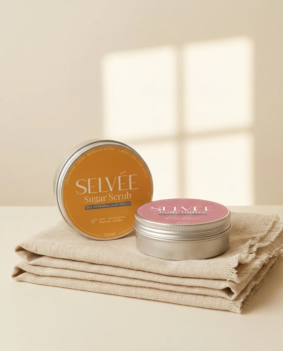 SELVÉE Letnji Set: Sugar Scrub i Letnji Body Butter, prikaz 1